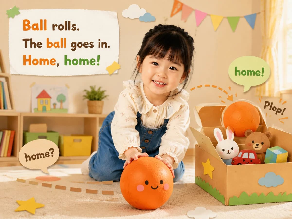 A spread from Home, Little Toy?