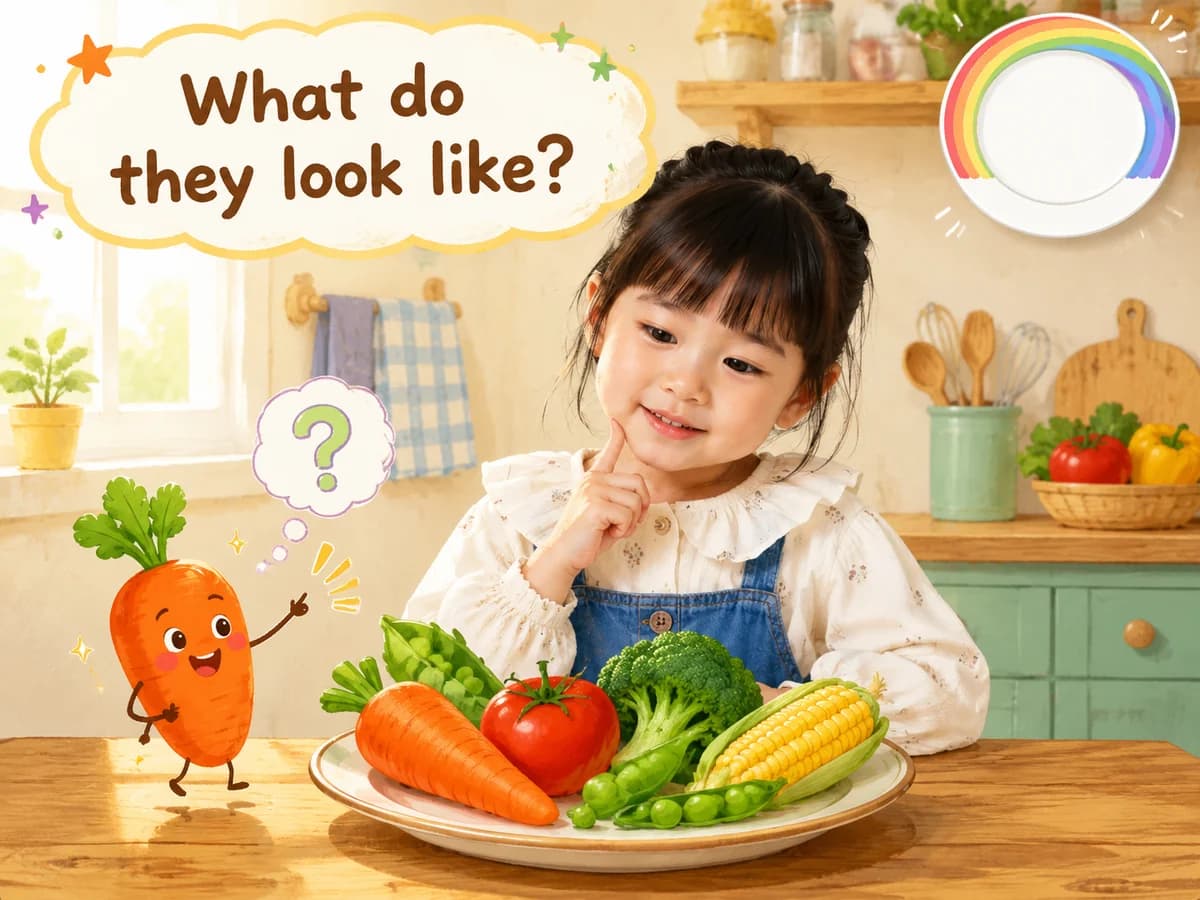 A spread from Veggies Look Like…!