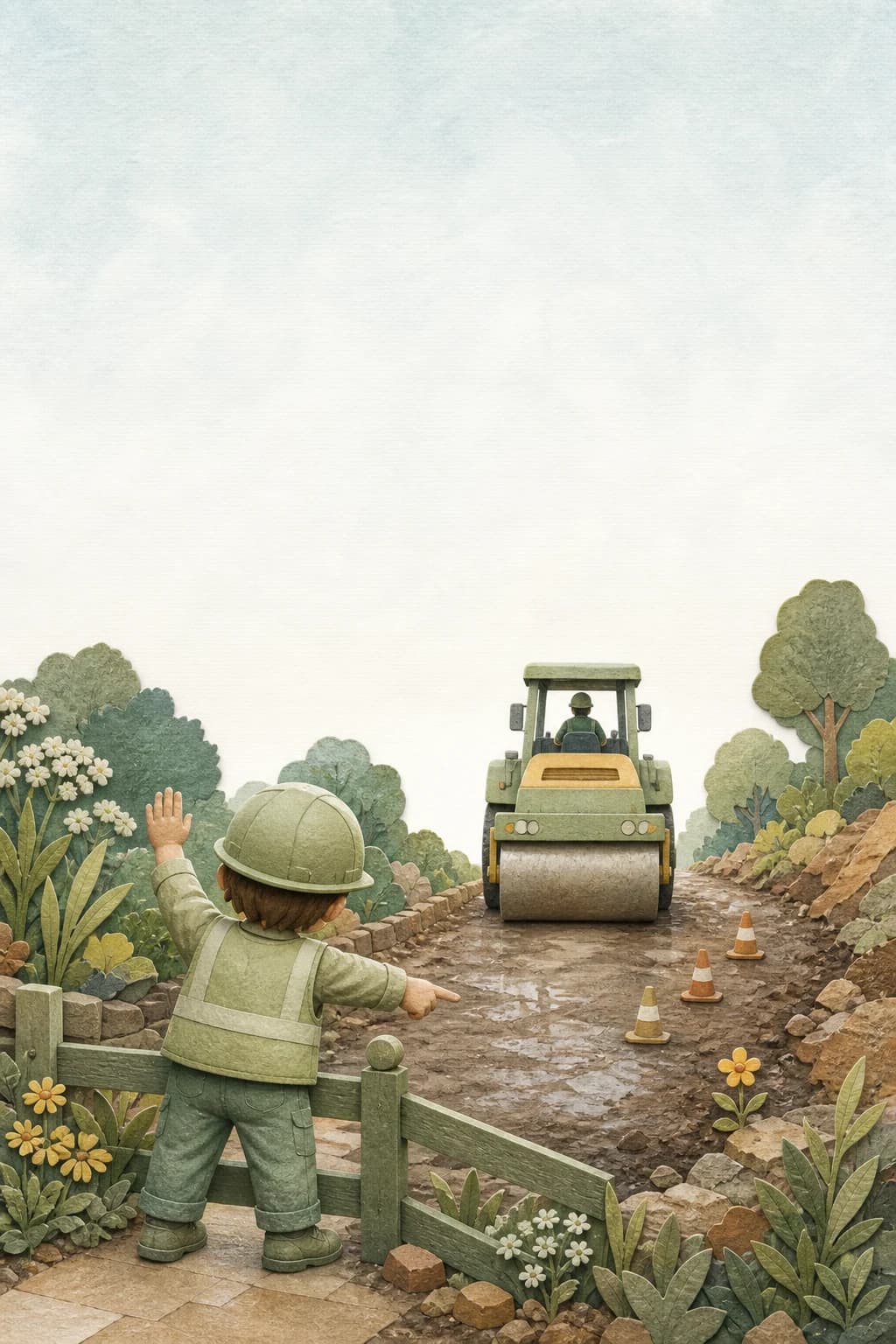 The cover of Road Roller, Roll!